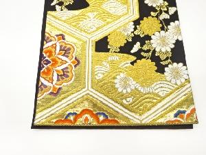 亀甲に華文・菊・荒波模様織出し袋帯 | 宗 sou::お茶道具・着物のお店